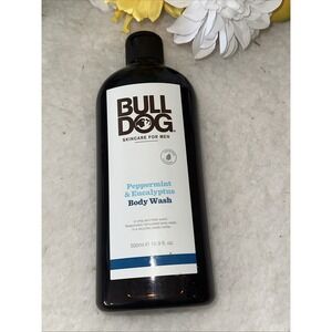 Bulldog Body Wash - 16.9 fl oz (500 ml) - Peppermint and Eucalyptus i24K